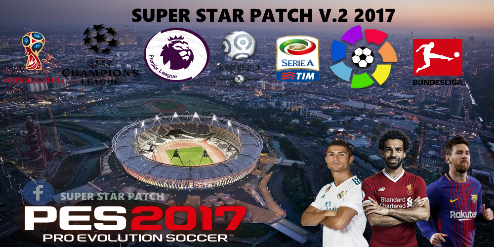 Pro Evolution Soccer 2017 (PES 2017 Super Deluxe Modern Patch) no Playstation  2 