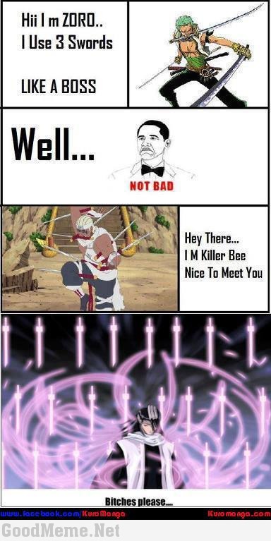 Anime Memes: all the swords!!!