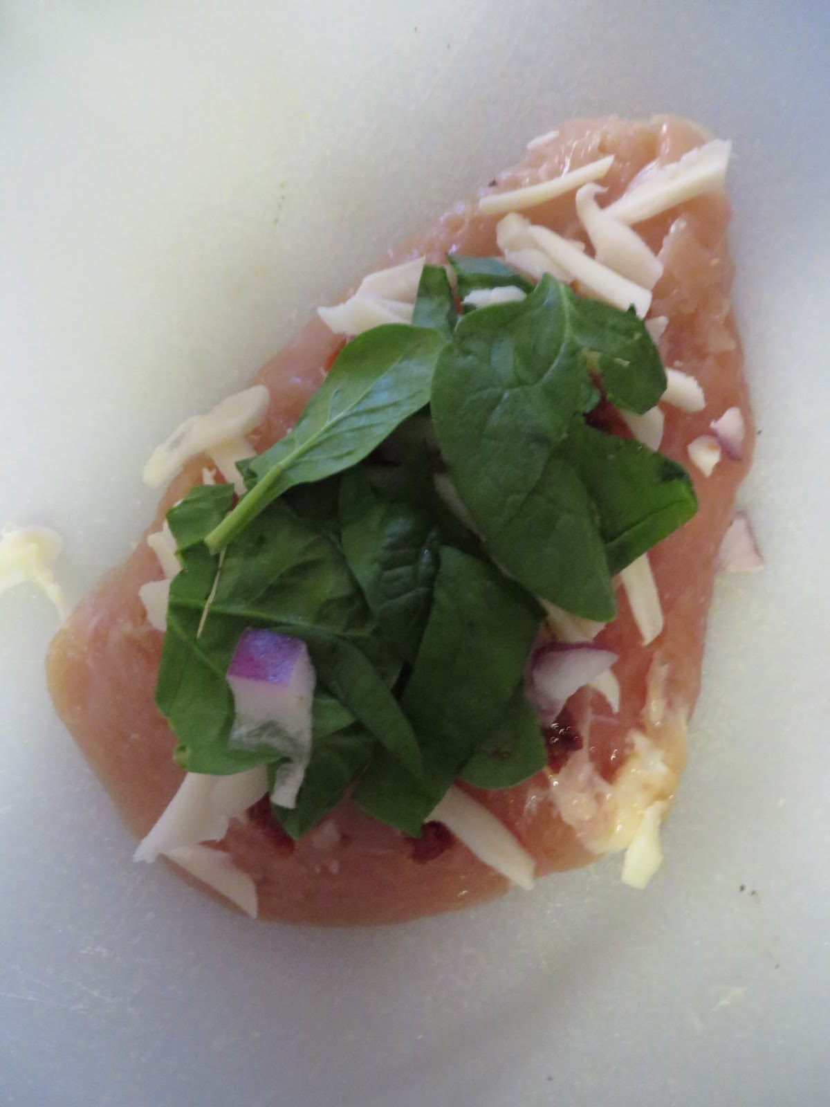 Ever Ready Sun Dried Tomato and Cheese Stuffed Chicken Rollatini with Roasted Pears and