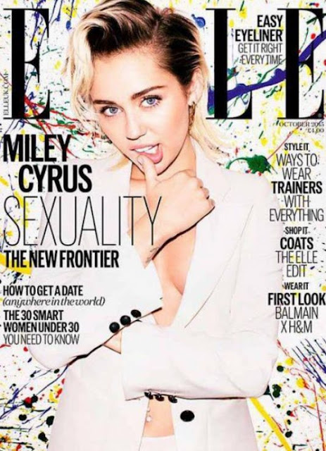 Actress, Singer @ Miley Cyrus - Elle magazine UK, October 2015 