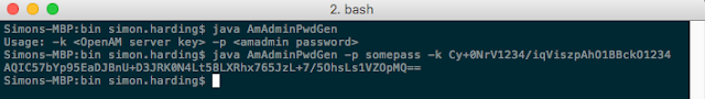 Tool to generate the amadmin password hash in OpenAM