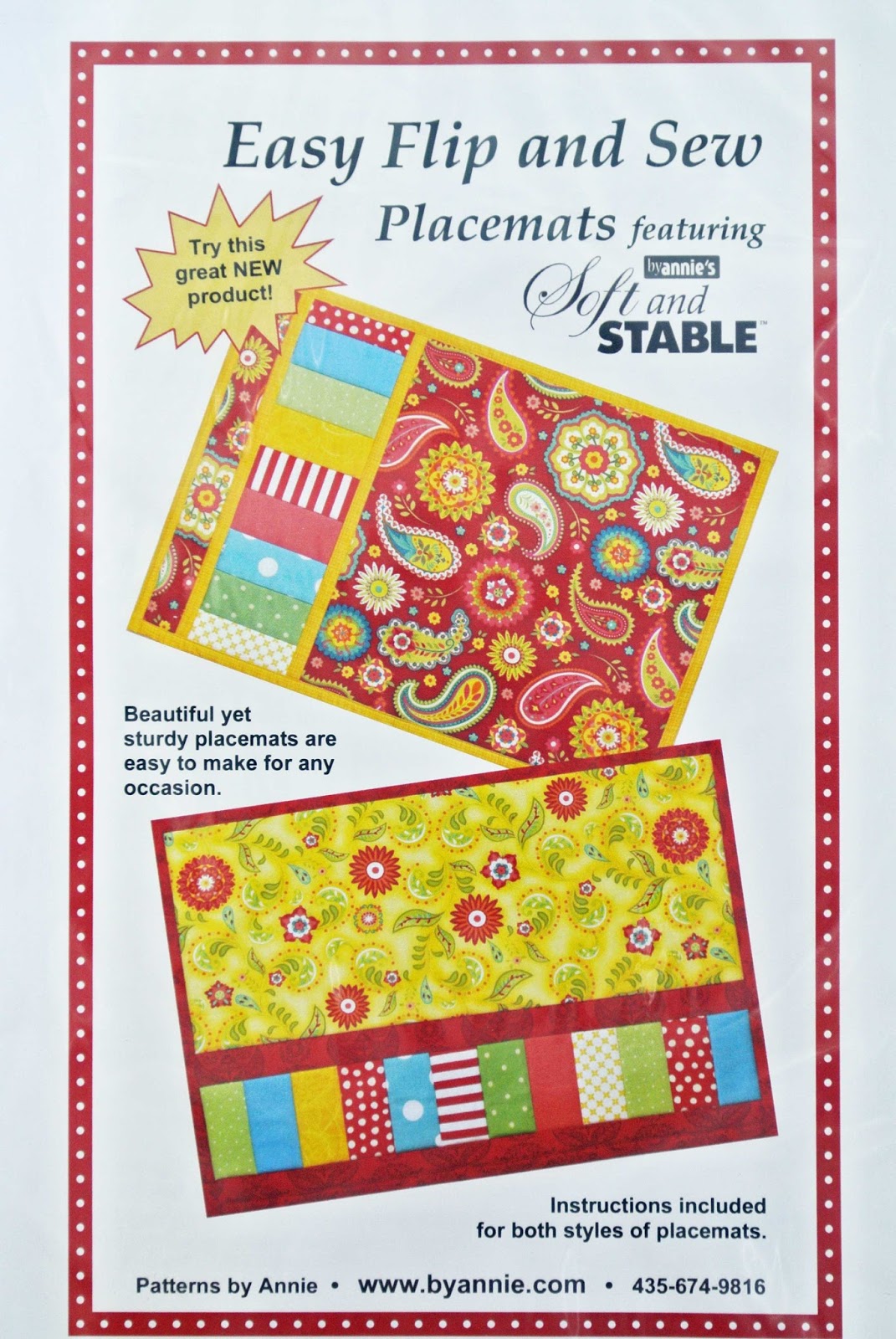 a notion to sew Easy Flip and Sew Placemats