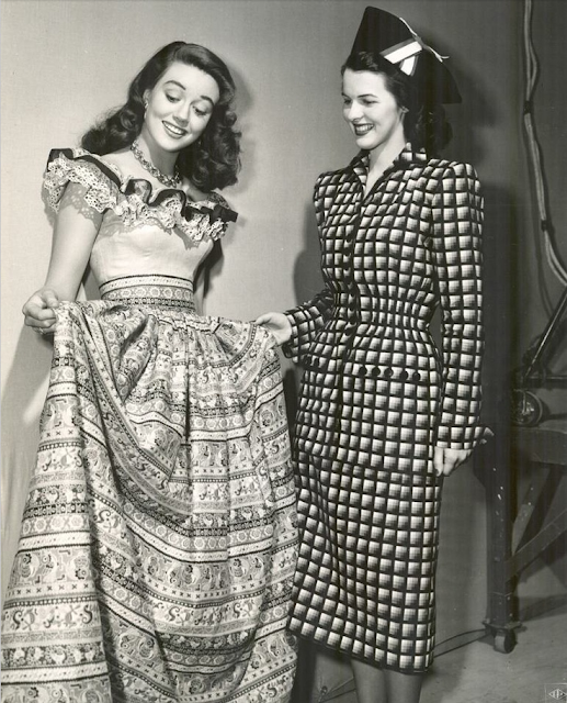 Ruffles Across the Eras ~ 1940s #vintage #fashion #1940s #dress #ruffle