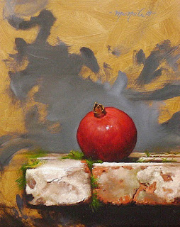 pinturas-bodegones-realistas-jarras-frutas