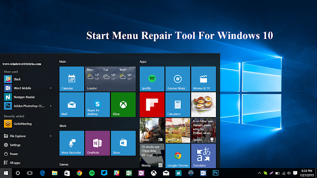 download windows 10 start menu troubleshooter