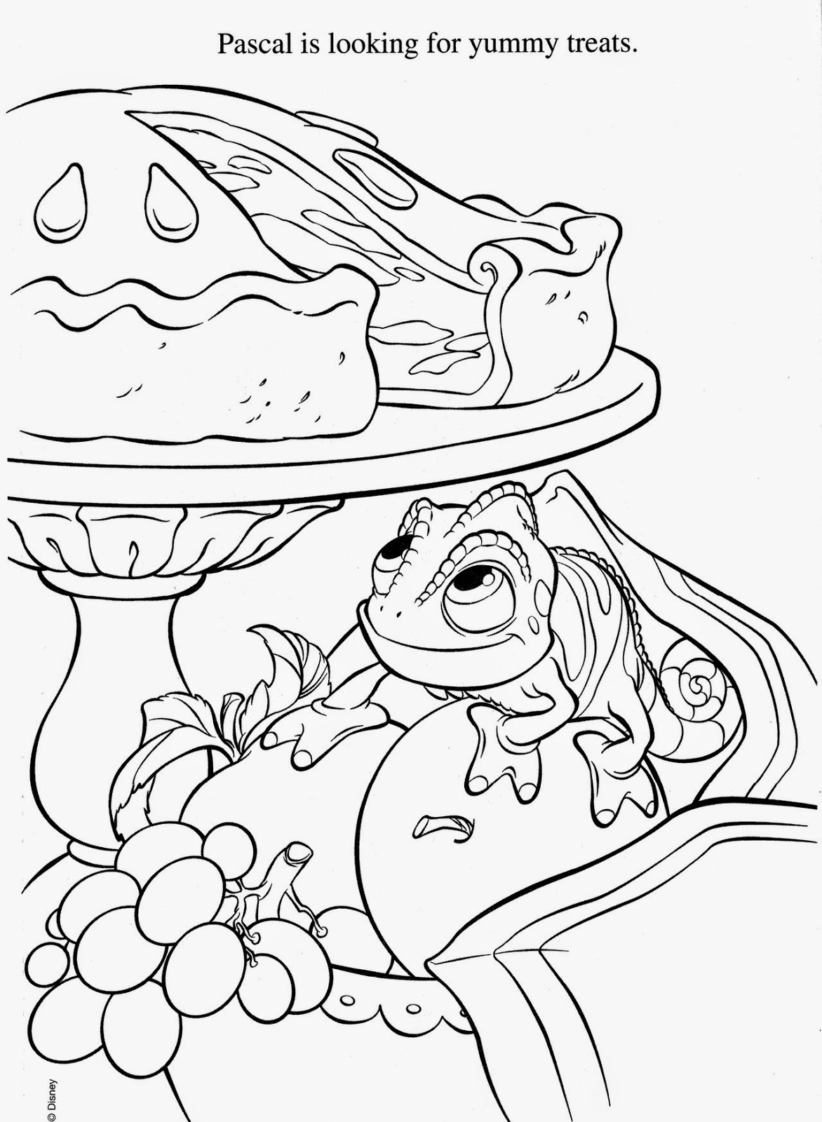 tangled coloring pages disney - photo #28