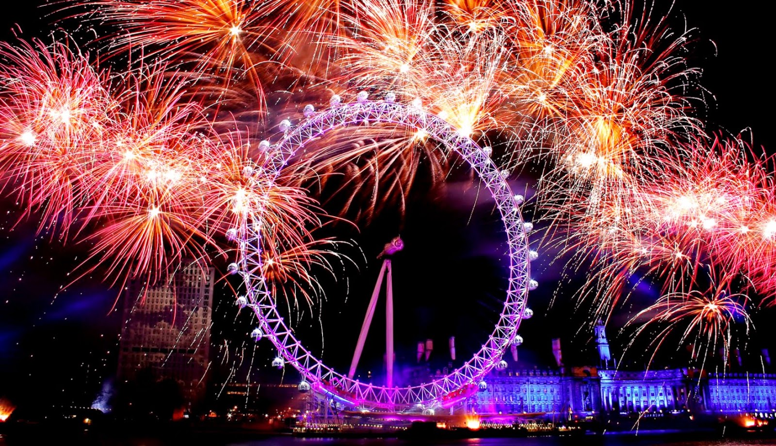 2014 New Years Fireworks London