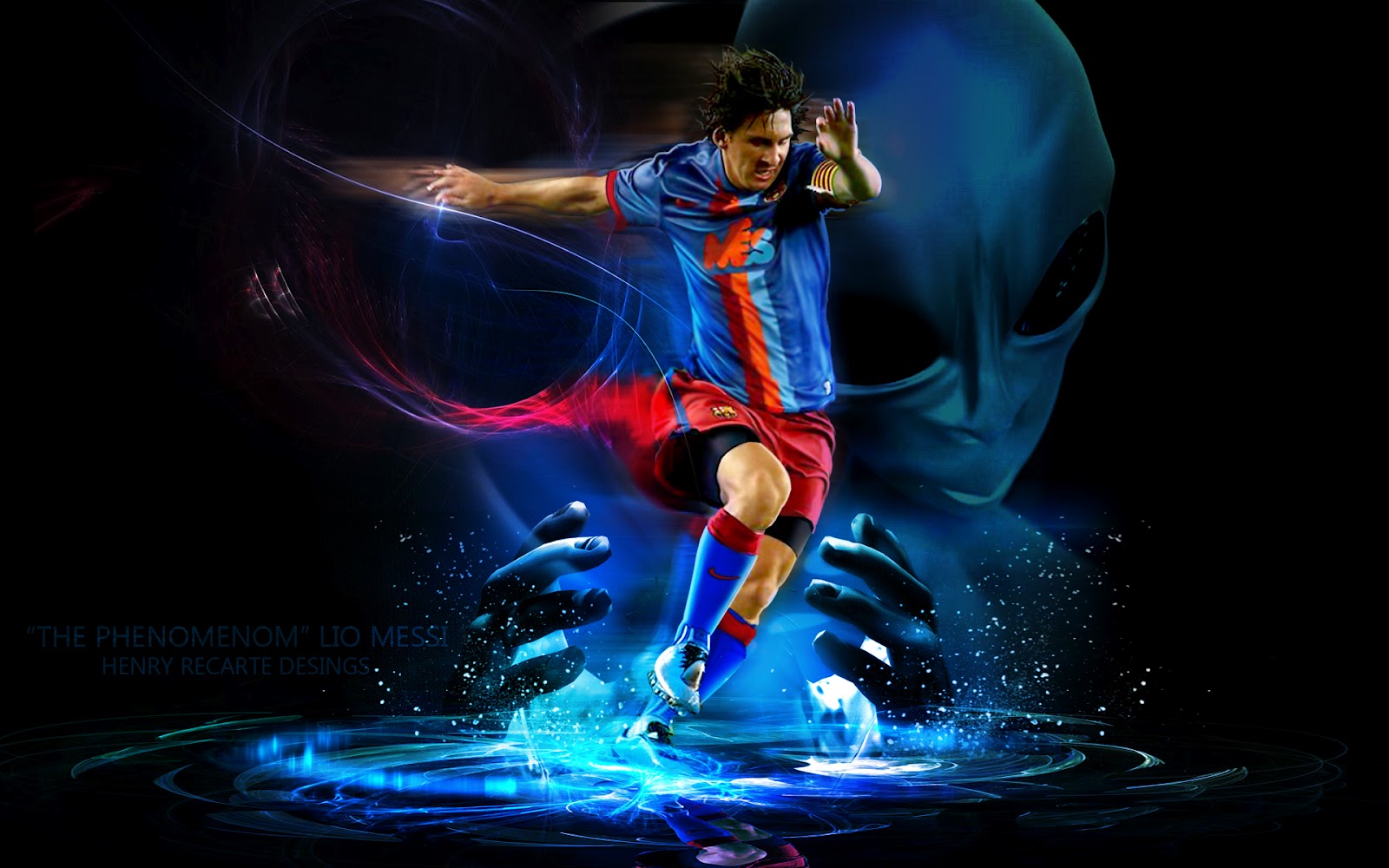 Hình nền Lionel Messi 3D sẽ tạo ra cảm giác như bạn đang ở gần ông vua bóng đá và hình ảnh 3D khá là sống động khiến Messi trở nên thực sự đẹp hơn bao giờ hết.