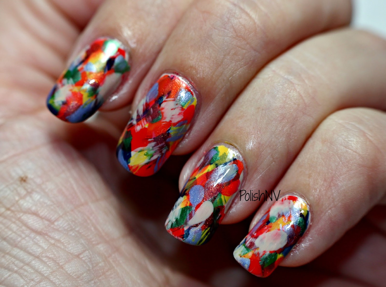 Abstract Nail Art with Sponge Technique - wide 3