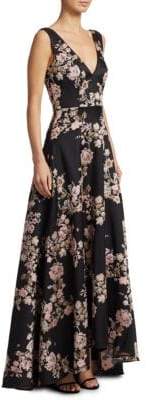 ML Monique Lhuillier Floral Ballgown