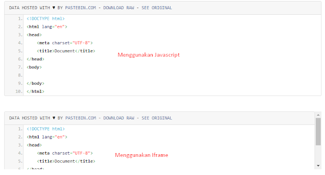 Cara Menaruh Kode HTML, Javascript, PHP, C++ dll di Blog | WeBaik