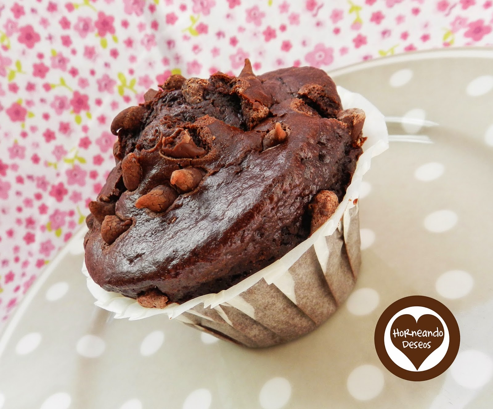 Muffins starbucks de chocolate (Auténticos) - Horneando Deseos