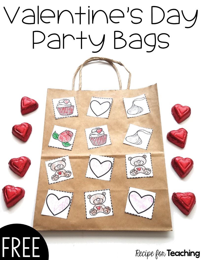 Valentine's Day Party Bags - Recipe for Teaching