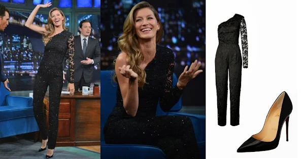 Gisele Bündchen made a stylish appearance on Late Night With Jimmy Fallon. she played a game of beer pong with Matthew McConaughey