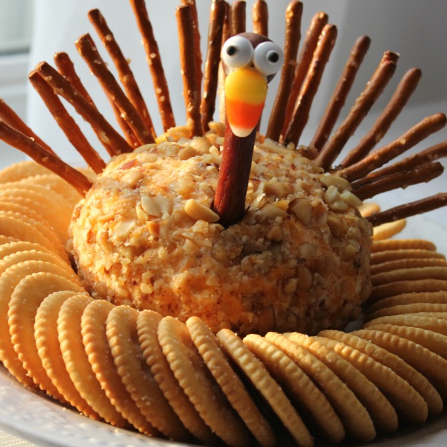 Thanksgiving Turkey Cheese Ball - Crafts a la mode