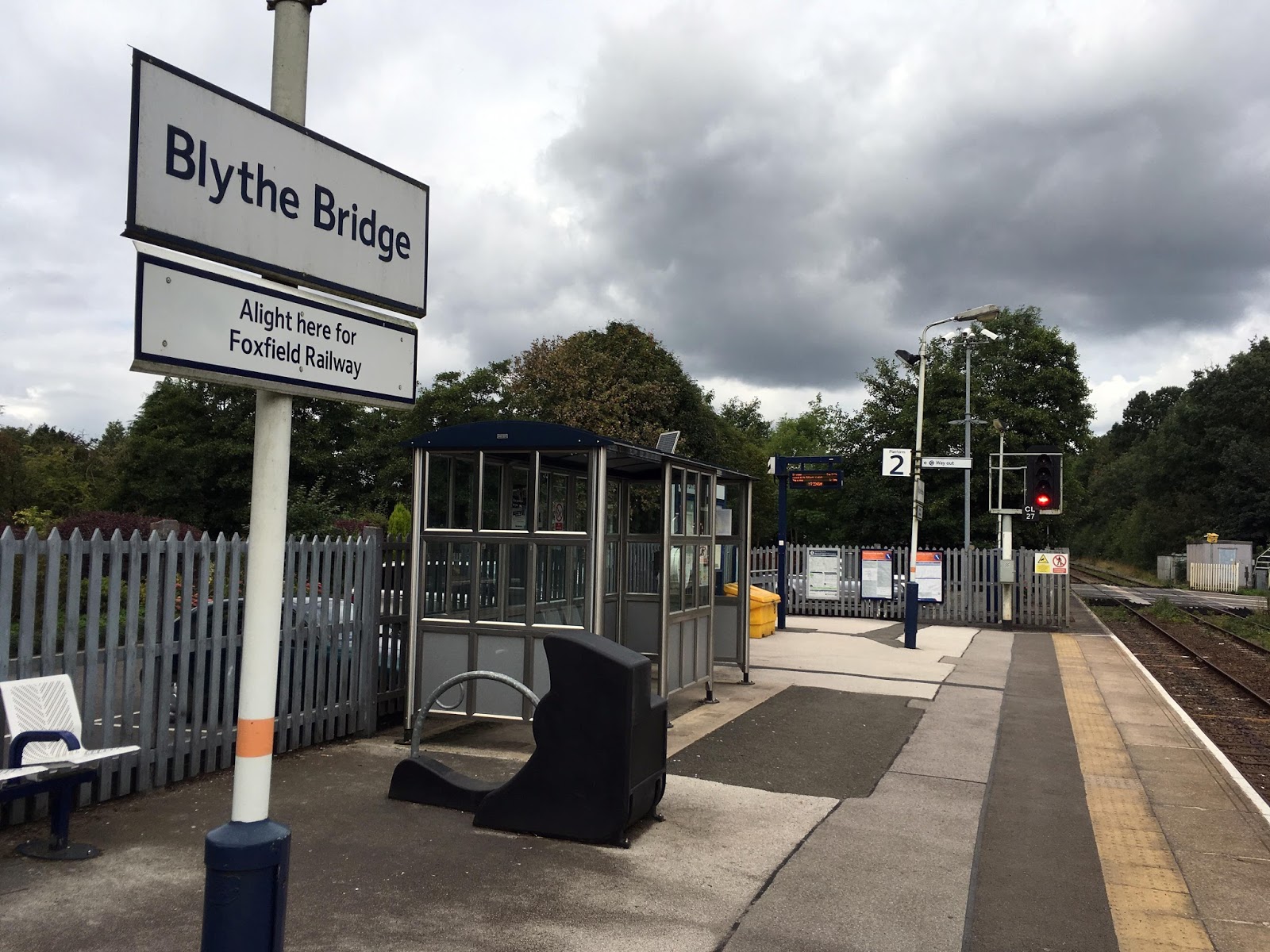 Calling at... British railway stations Blythe Bridge (BYB)