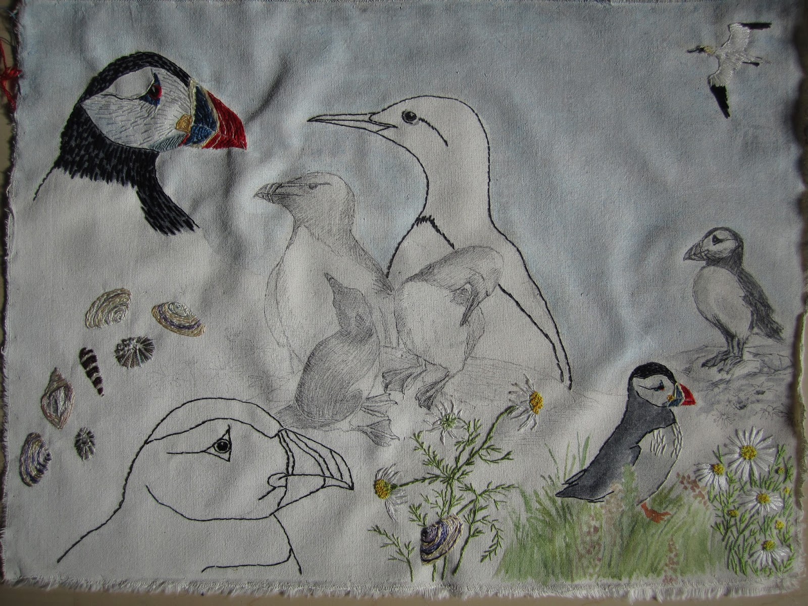 Louise Watson - Textile Artist: Summer cloth - slow stitching and hand  embroidery.