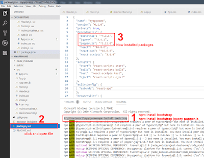 How to install bootstrap in react? - Online Tutorial For JavaScript ...