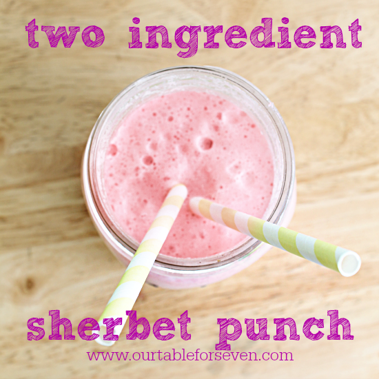 two ingredient sherbet punch