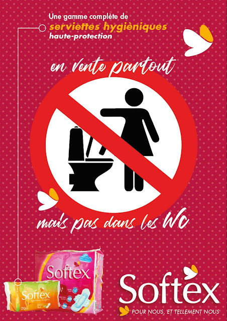 affiche A3 Softex pour réseau No Comment, dans les restaurants