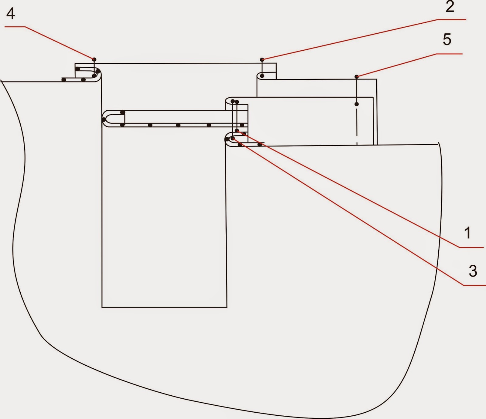 Обработка верхнего прорезного кармана с листочкой. Обработка кармана втачной листочкой. Карман с листочкой с втачными концами. Карман с листочкой с втачными концами. Схема кармана с листочкой с втачными концами.
