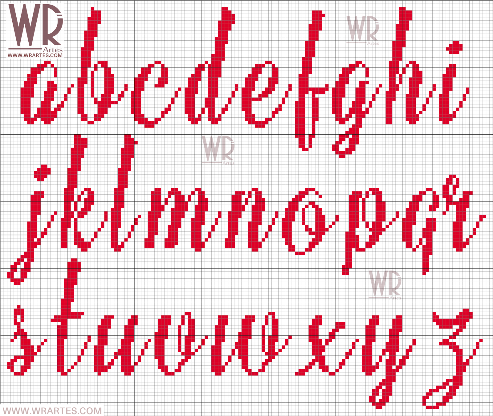 Letras Em Ponto Cruz Pequena Artes da Abelha Rainha: Monogramas Letras Sofisticadas ( Wagner Reis)