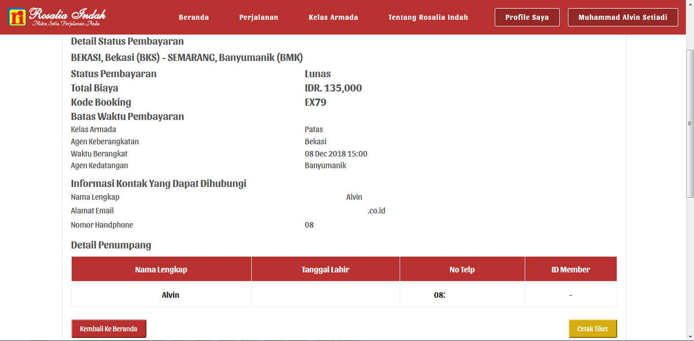 #SabtuNgebus: Pengalaman Beli Tiket Bus Rosalia Indah Secara Online