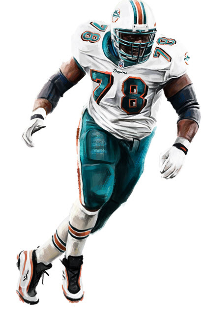 15 DAVONE BESS Miami Dolphins NFL WR Orange Throwback Jersey
