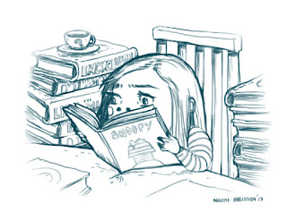 Self Book Reading Illustration by Naomi Robinson