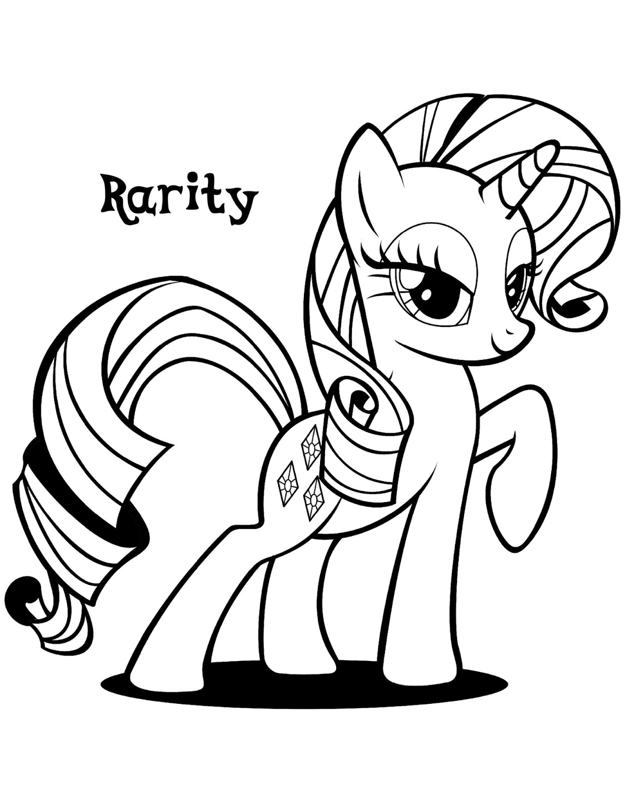 my little ponys coloring pages - photo #28