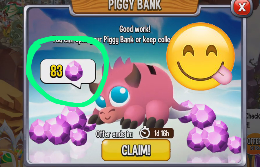 Dragon City 414 The Dragon Piggy Bank How To Collect All Gems In