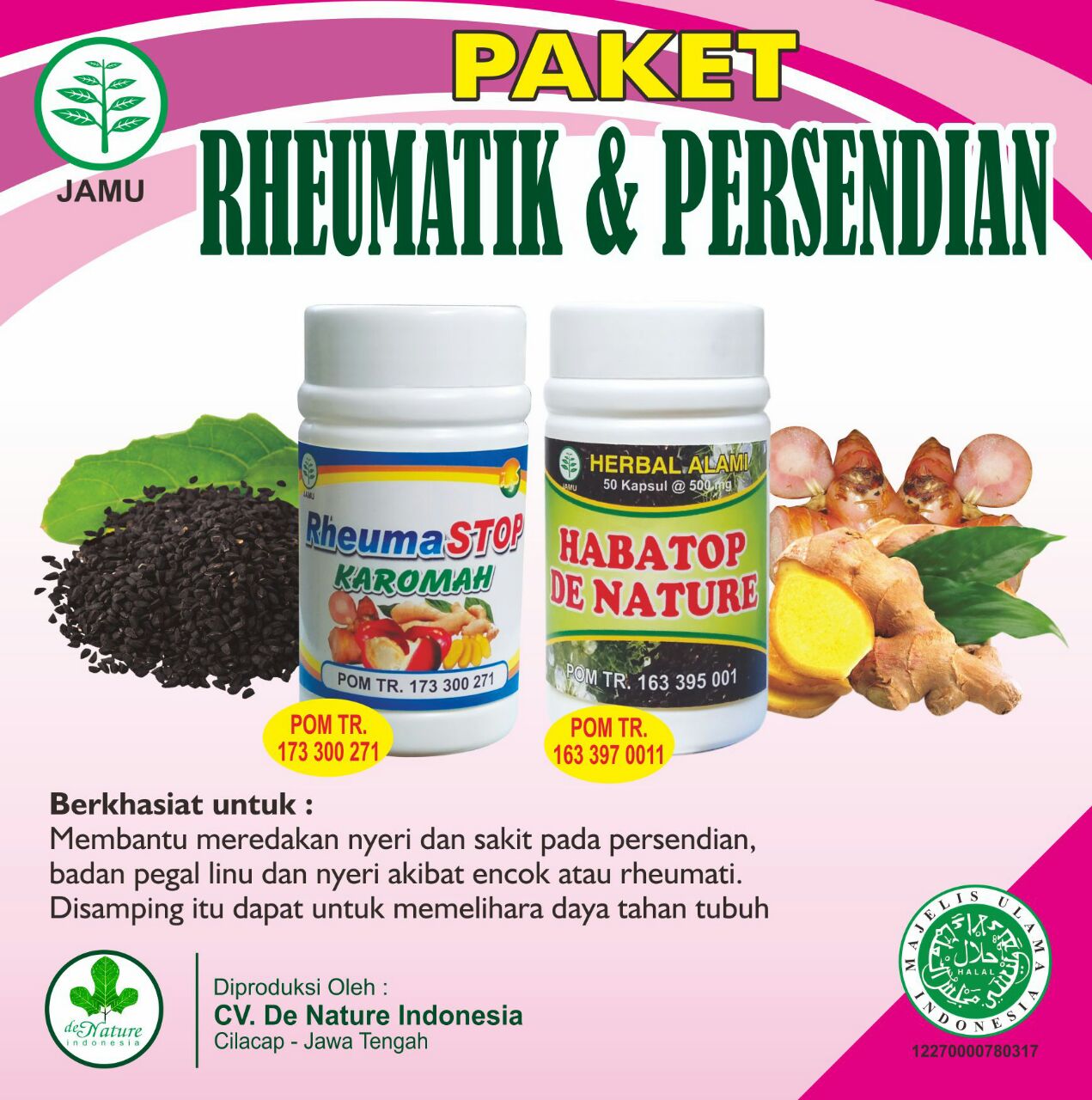 Obat rematik dari dokter herbal de Nature Indonesia Center