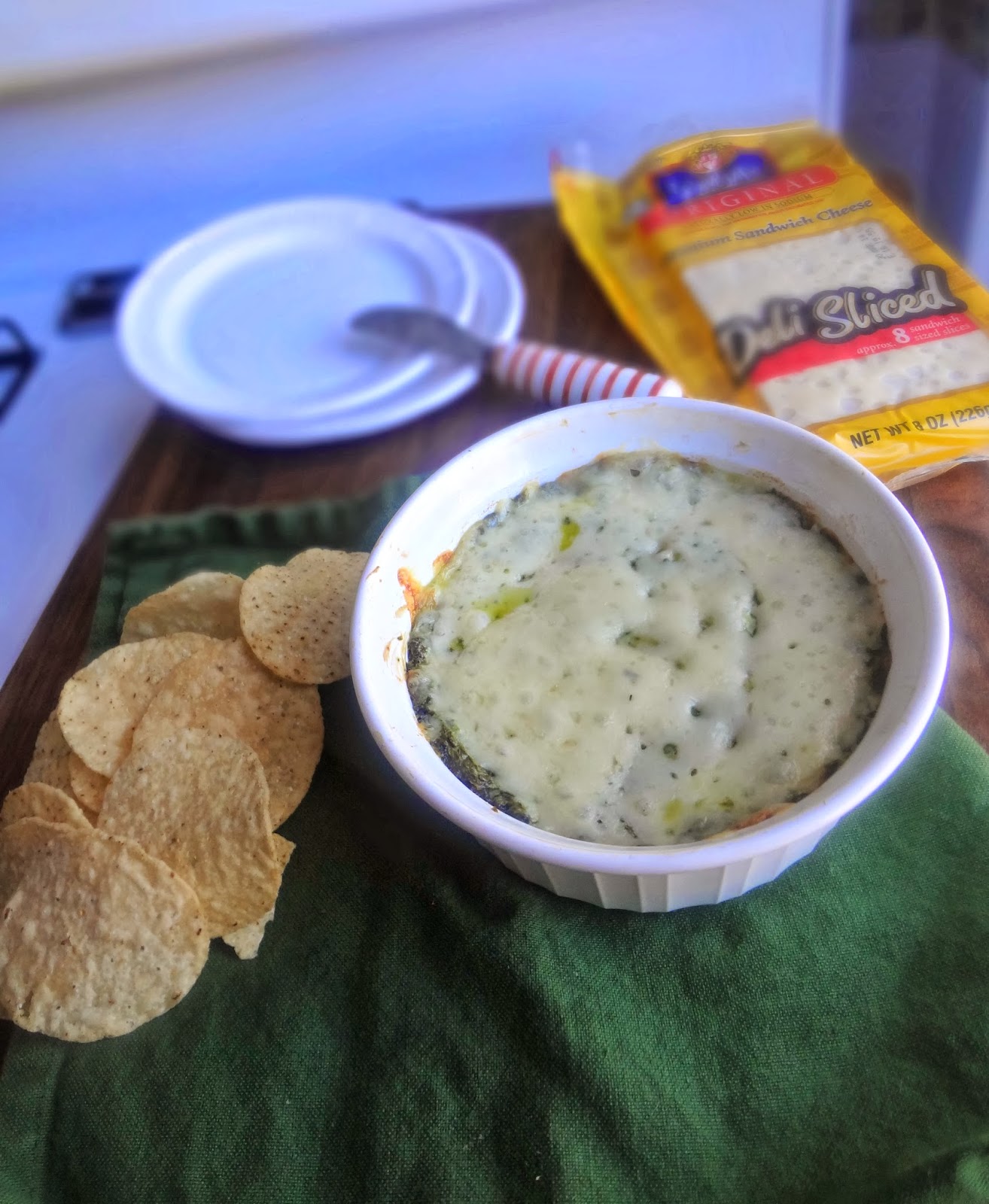 The Cooking Actress Spinach, Onion, and Swiss Dip for SwissWeek