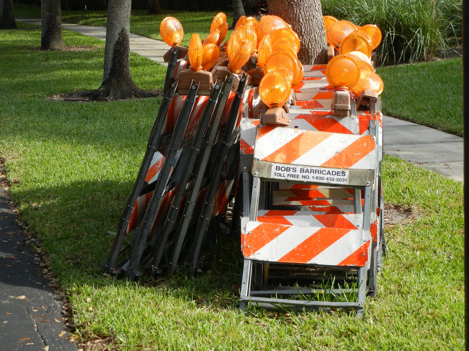 Everyday life in Florida Bob's Barricades are ubiquitous in Florida!