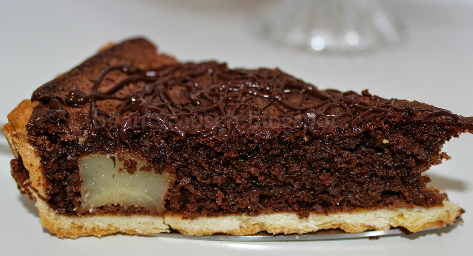 Beautyrausch: Schokoladen-Birnen-Tarte