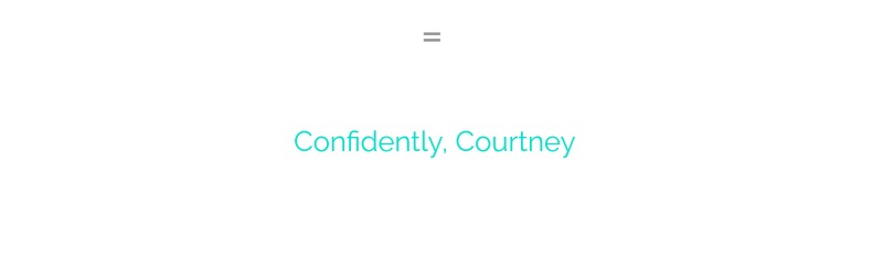 confidently courtney