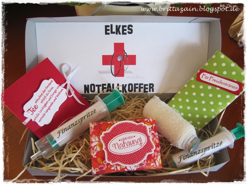 Brittas "andere" Kreativseite Auftragsarbeit "Notfallkoffer"
