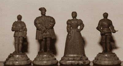 Primer juego de ajedrez, Francisco I y la reina Leonor de Austria