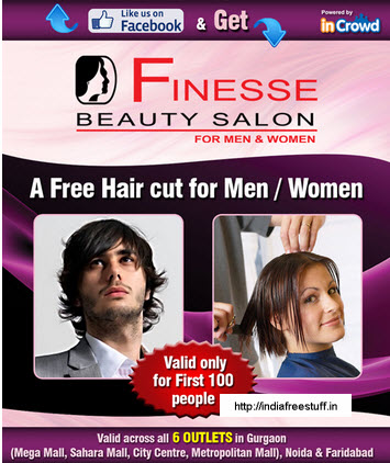 A Free Hair cut for Men or Women (only for Delhi-NCR readers)