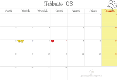 MONTHLY PLANNER calendar febbraio 2013