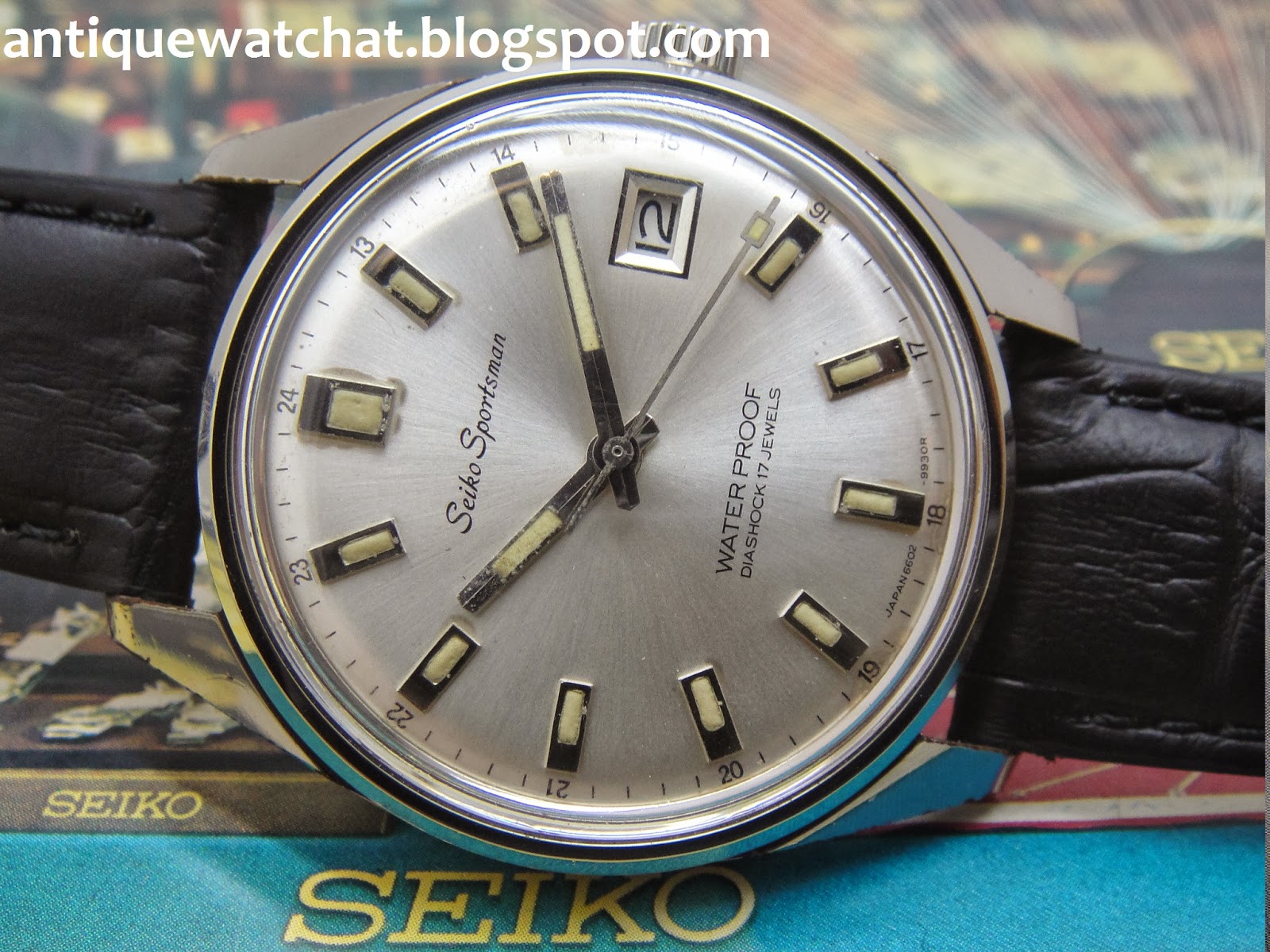 Antique Watch Bar: SEIKO SPORTSMAN DIASHOCK 13 (SOLD)