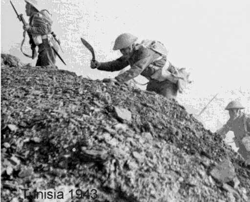 Gorkha Rifle in Tunisia 1943