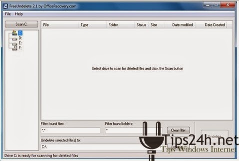FreeUndelete-Phần mềm khôi phục hiệu quả cho Windows