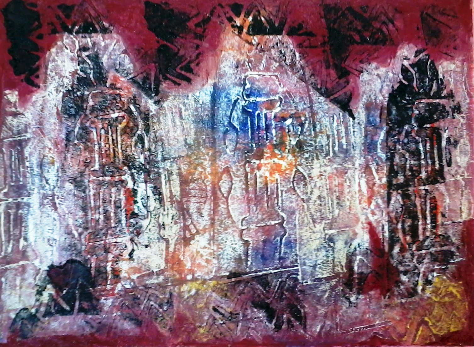 to AnnyRose Nahapetian Fine Art. Engraving painting on Paper