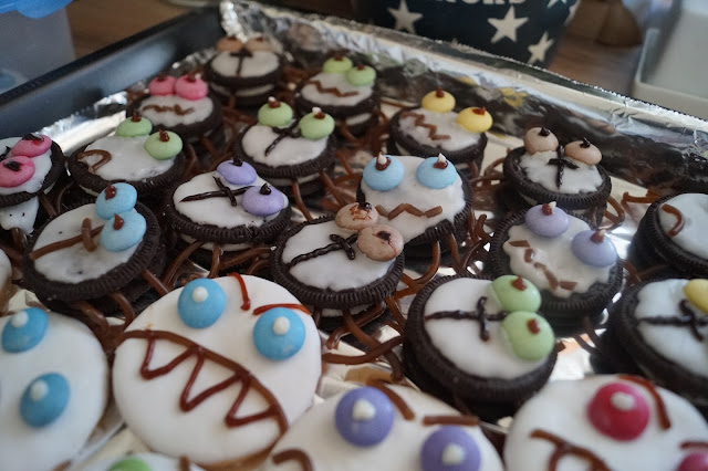 halloween spinnen kekse