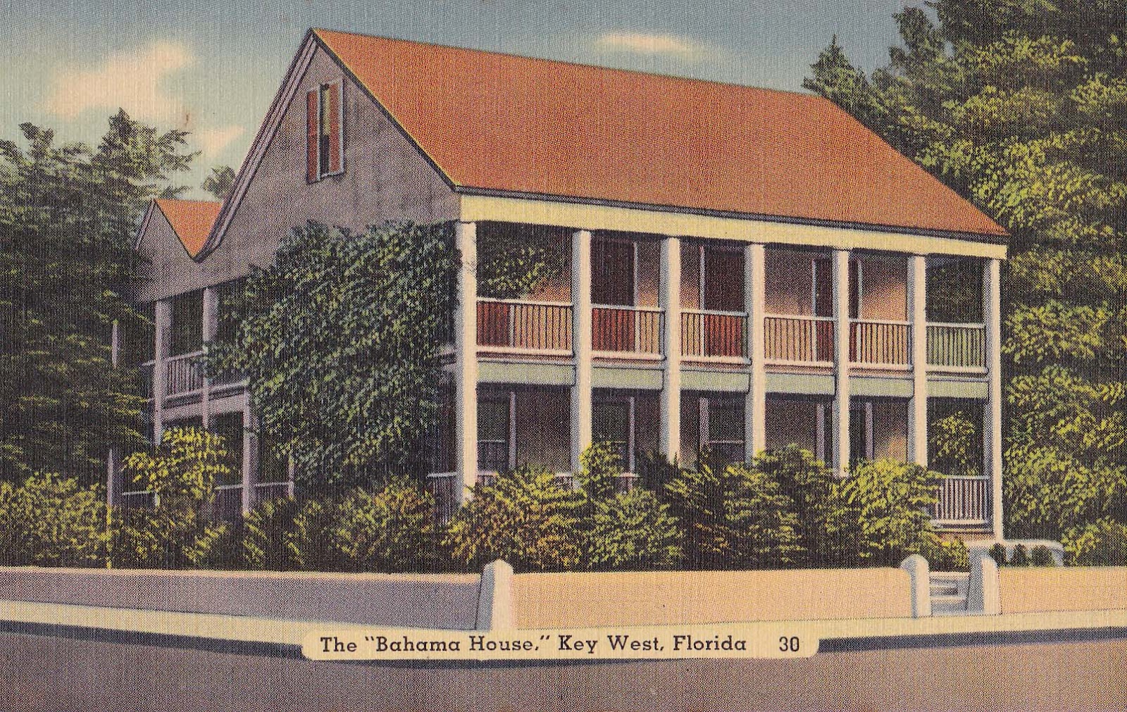 Postcards of Old Key West The Bahama House