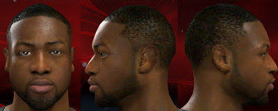 NBA 2K13 Dwyane Wade Realistic Face Mod