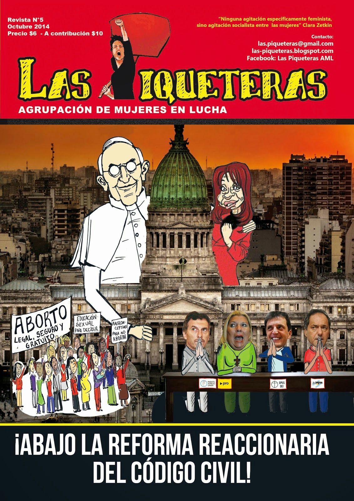REVISTA DE LAS PIQUETERAS N°5 - ¡ABAJO LA REFORMA REACCIONARIA DEL CÓDIGO CIVIL!