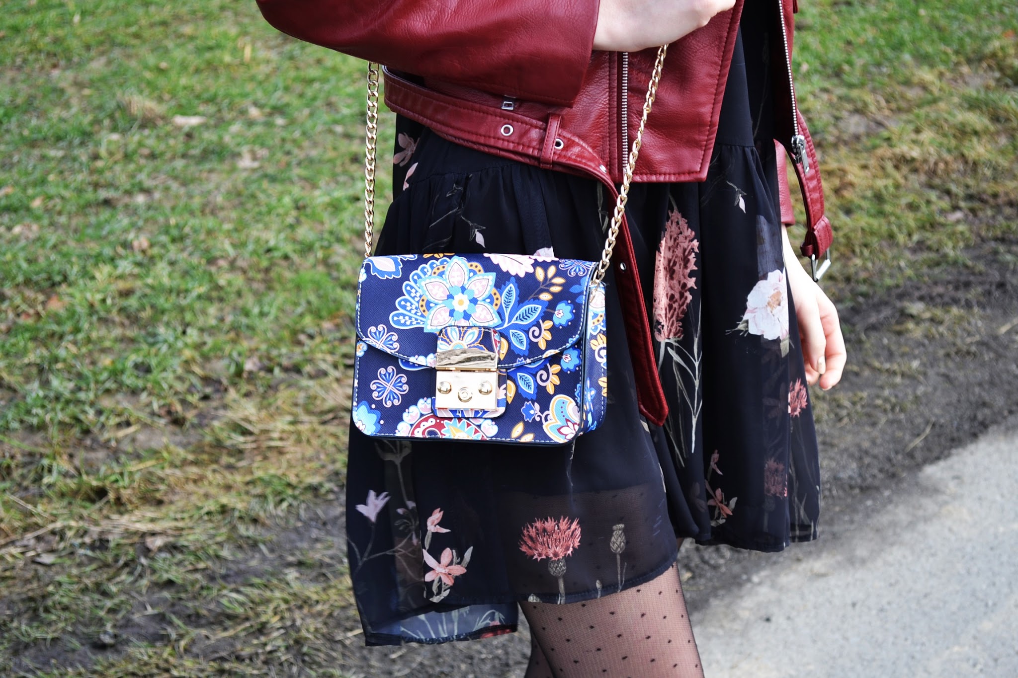 Sukienka w stylu boho + ramoneska