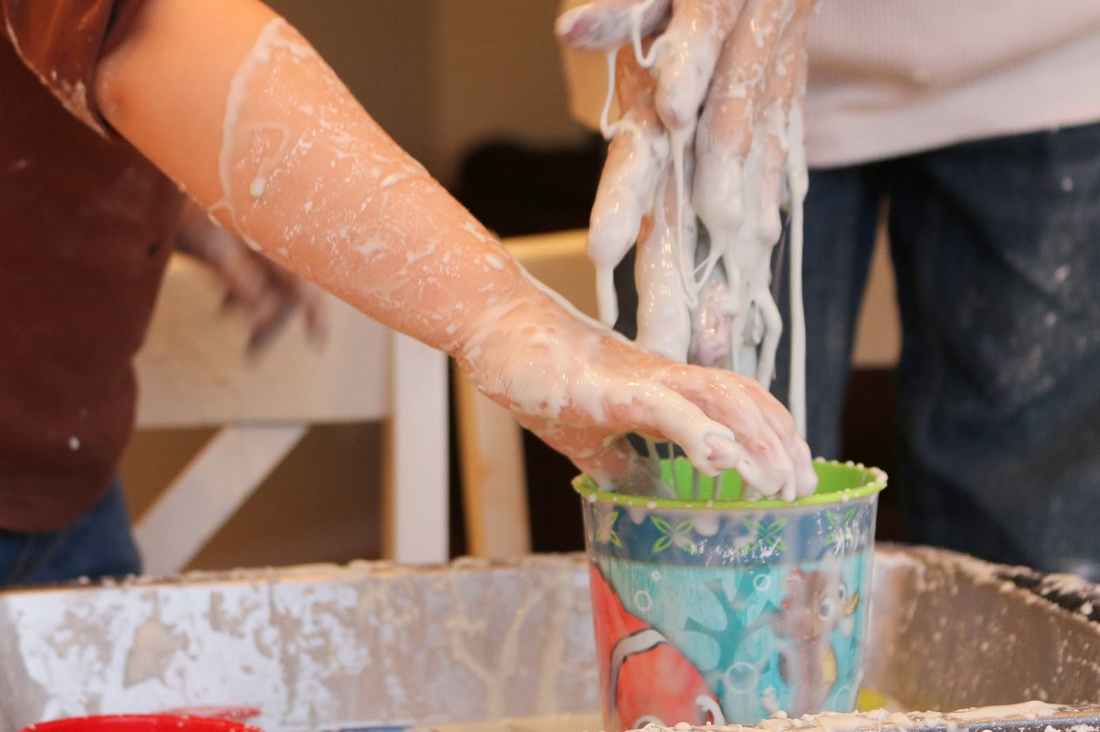 Is it a Liquid? or Solid? 2 Ingredient Science Activity School Time